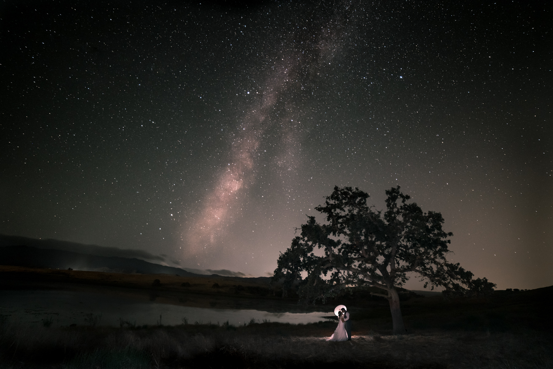 Milky Way Wedding Photo at Paicines Ranch