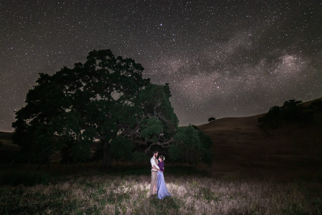 Milky Way Astrophoto Wedding Paicines Ranch by Alicia Arcidiacono of Chasing Chickadees Photography