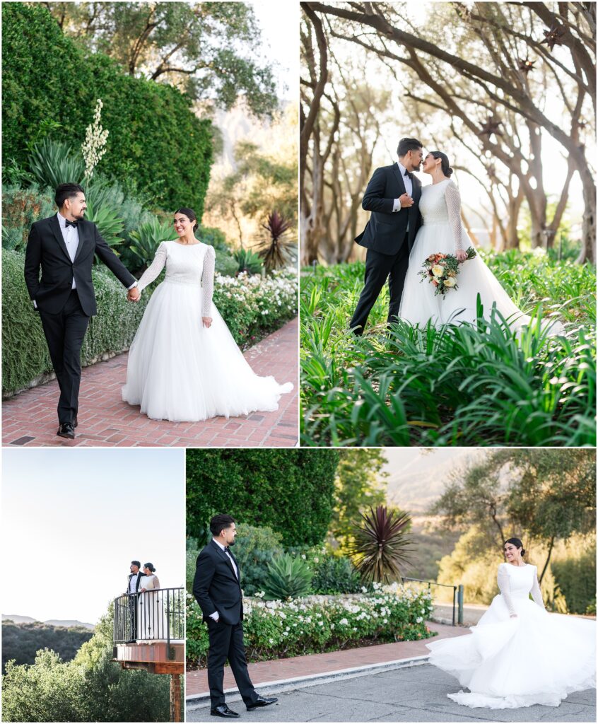 Romantic couple wedding padua hills theatre