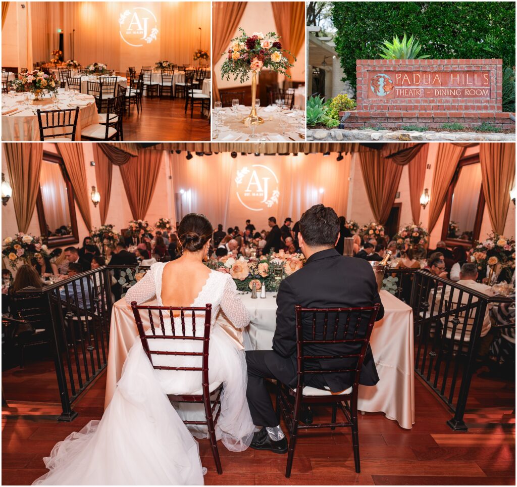 Padua Hills Theatre Wedding details and Reception