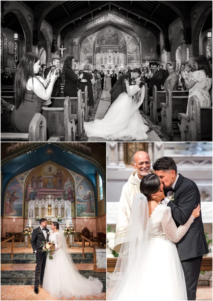 St Anthony Catholic Church Long beach Ceremony Wedding Photos